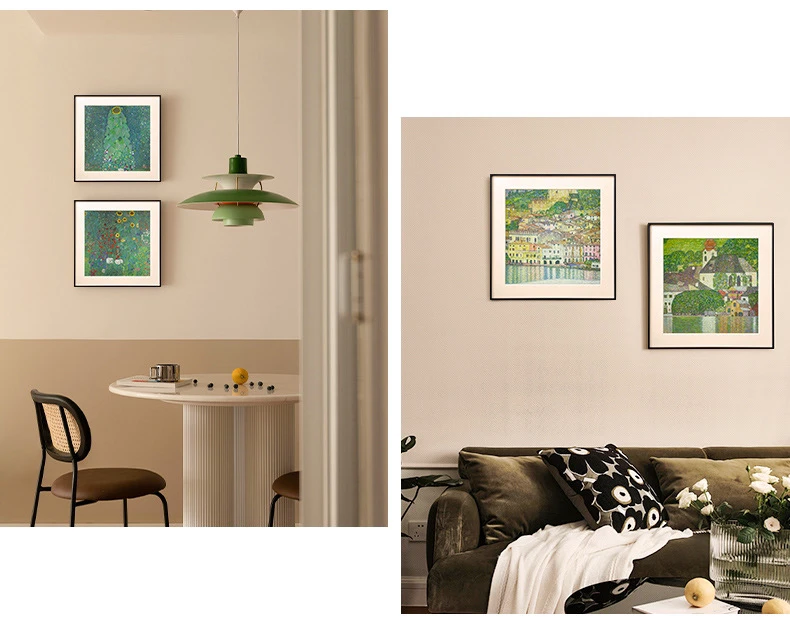 铝合金组合款克利姆特风景画