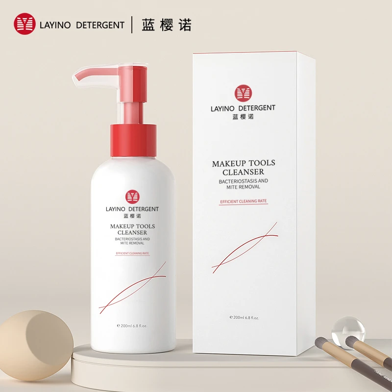 除菌除螨粉扑清洗剂大容量化妆刷清洁液美妆蛋专用清洁工具200ml