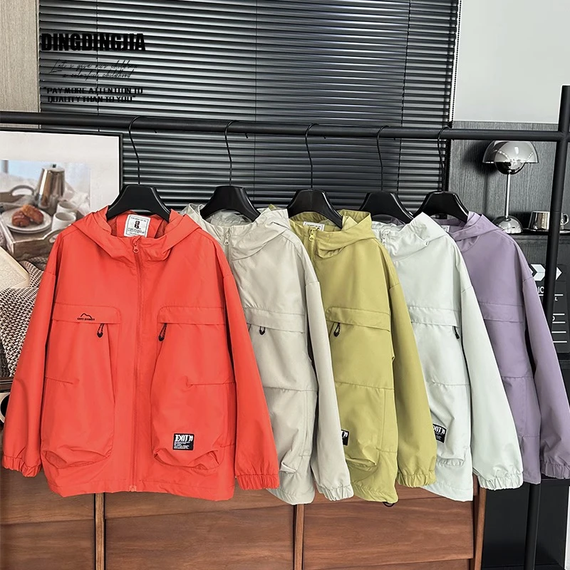 叮叮家童装儿童春季连帽户外冲锋衣2025春秋新款男童帅气外套潮流