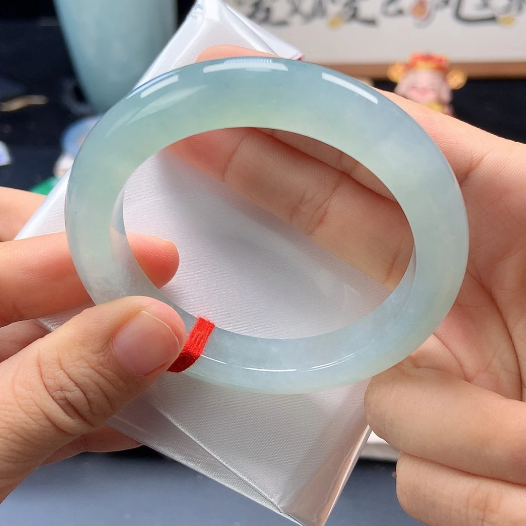 翡翠未镶嵌手镯42号