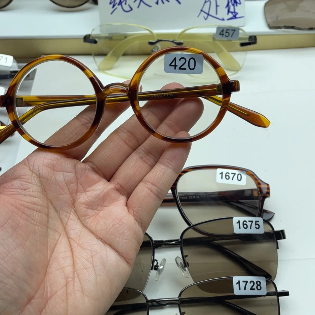 茶水晶复古圆 420