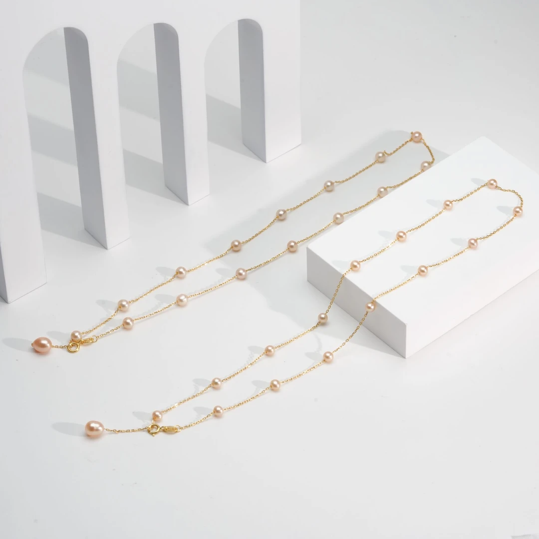 【小北严选】淡水珍珠项链约4mm+16颗【多样性发一件】-BH15X436