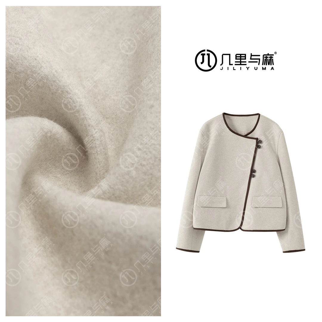 （几里与麻）时尚纯色小香风气质外套 衣长54 胸围104 1090488