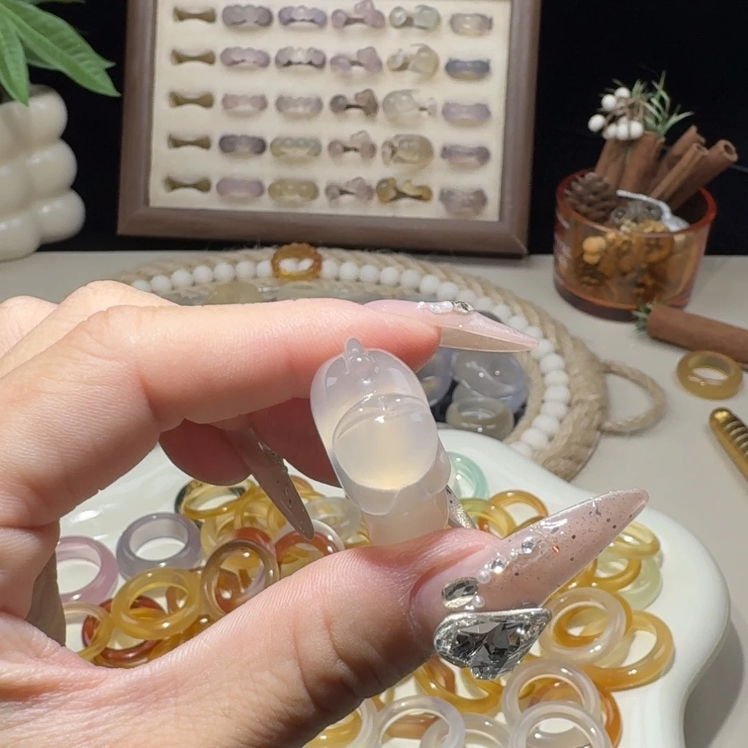 玛瑙/玉髓未镶嵌戒圈