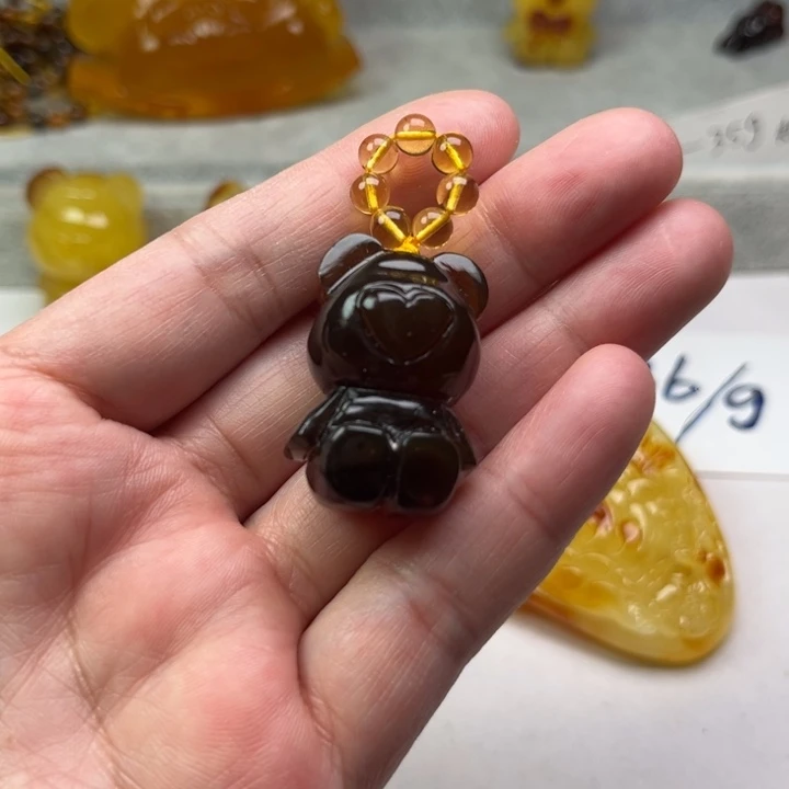 琥珀颈饰未镶嵌琥珀蜜蜡