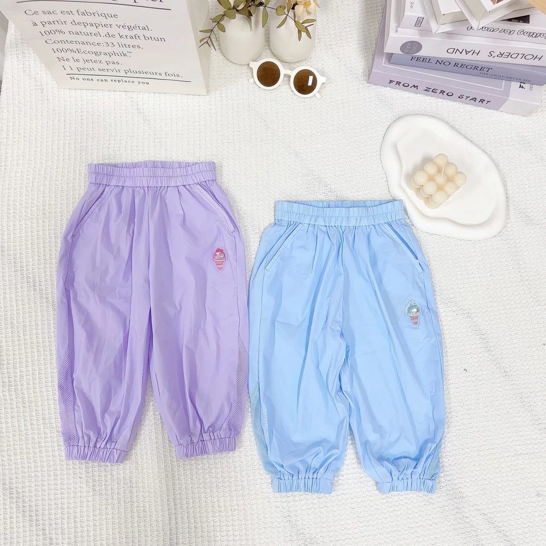 B女童速干透气亲肤休闲运动裤 糖果色8110