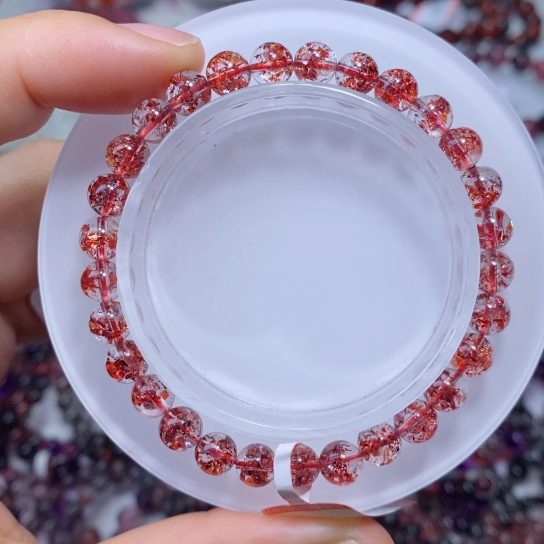 水晶手链未镶嵌金草莓