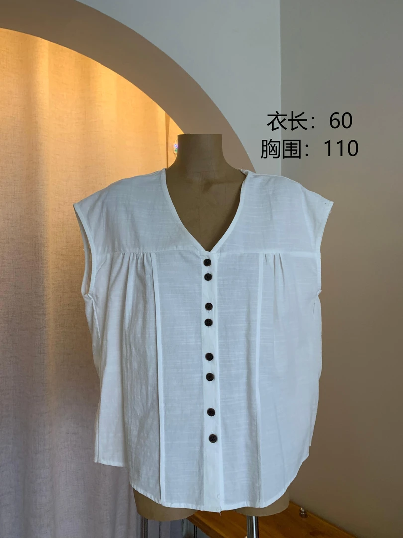 青仓无售后bu退换  单件链接4 坎肩V领开扣小衫