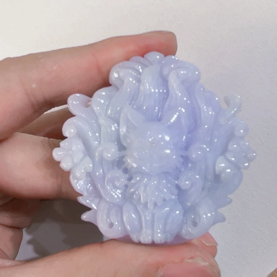 翡翠未镶嵌吊坠(赠链)代编织有瑕疵