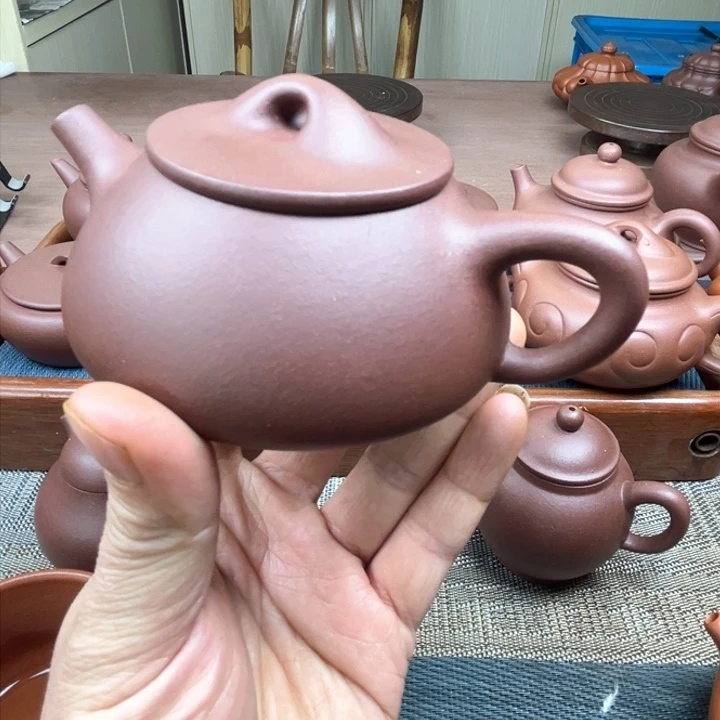 紫泥茶壶C***9老紫泥200c c石瓢