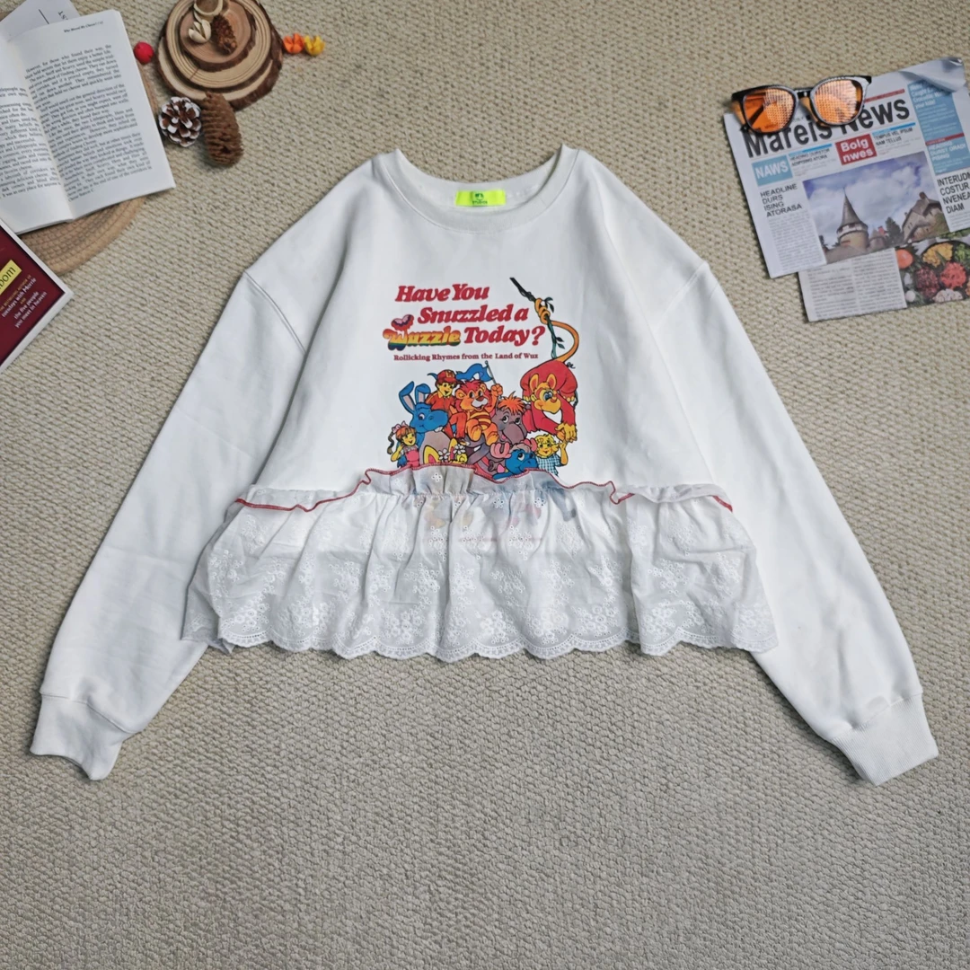 【蟹蟹推荐】2025年早春新款卡通印花加厚休闲卫衣9174