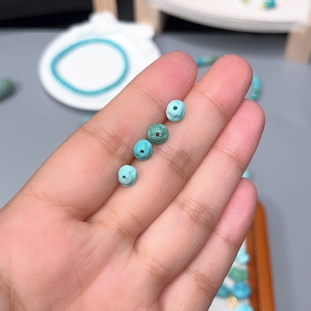 未镶嵌绿松石珠宝半成品