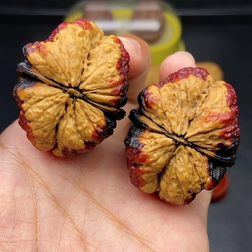 【闪购商品】把件文玩核桃40尺蝴蝶蟾