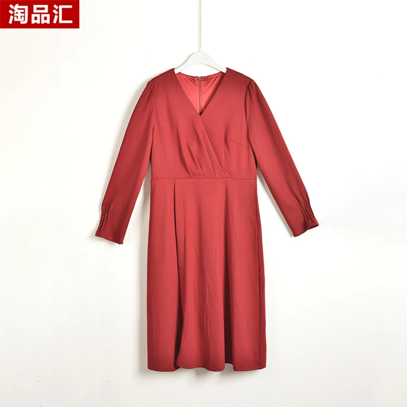 【Y专柜捡漏】中高端时尚女装DQB-连衣裙2264-红色正码