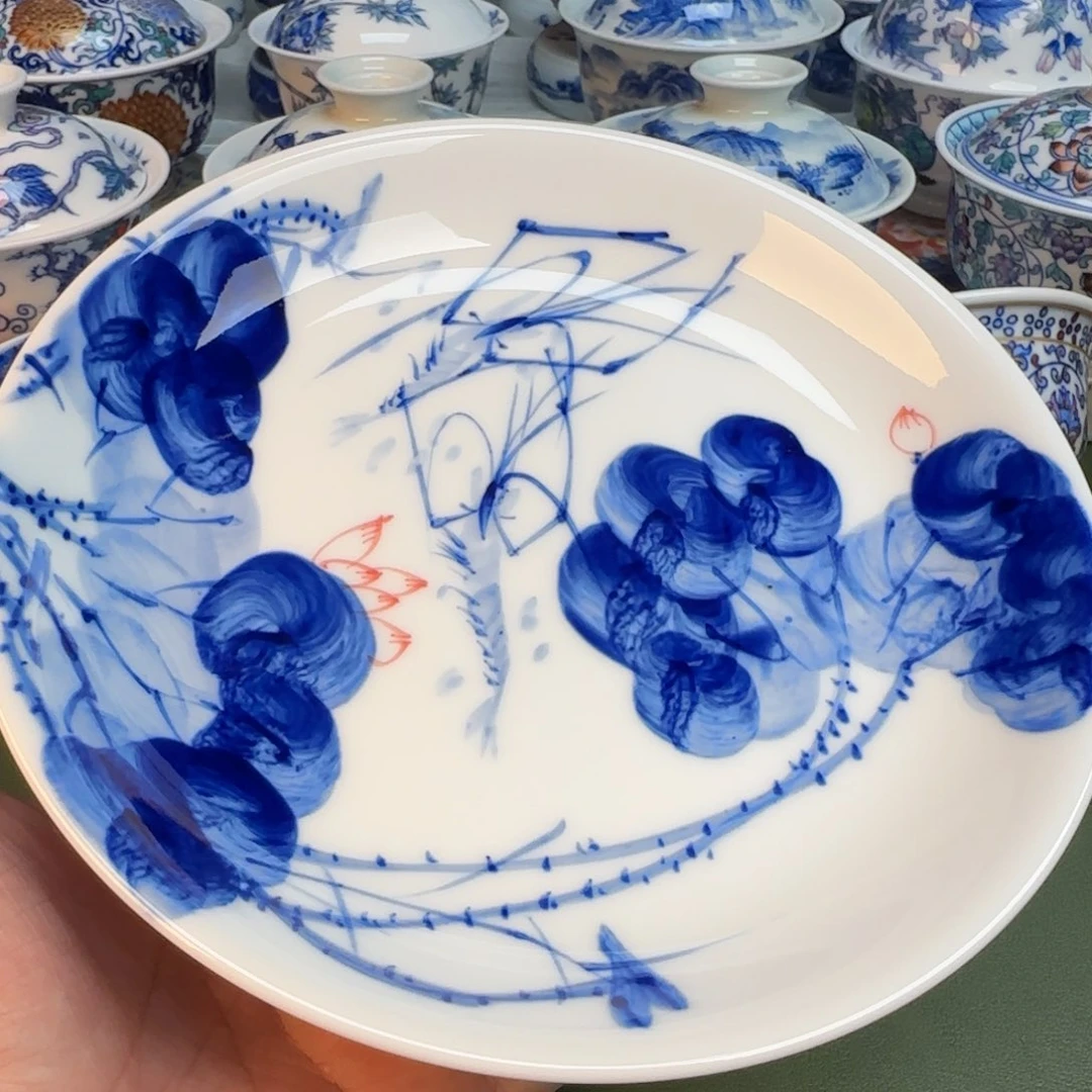 纯手工纯手绘茶具石头367