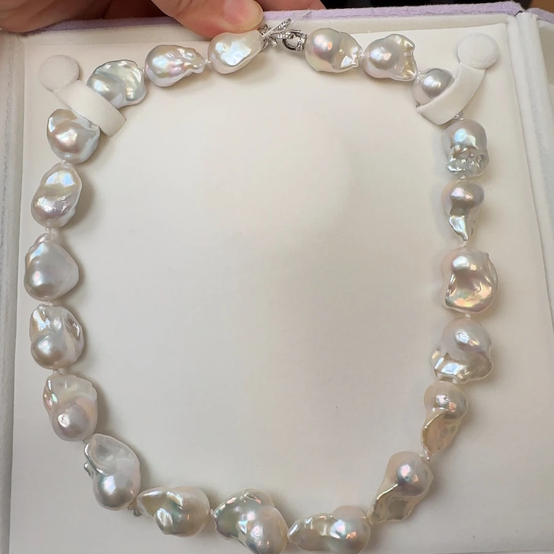 颈饰淡水珍珠银S925镶嵌