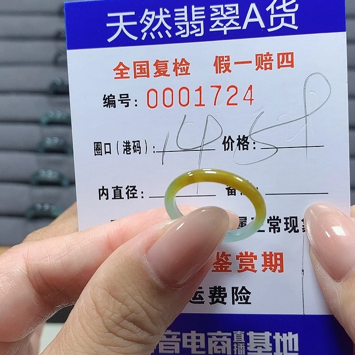 未镶嵌戒圈翡翠1724