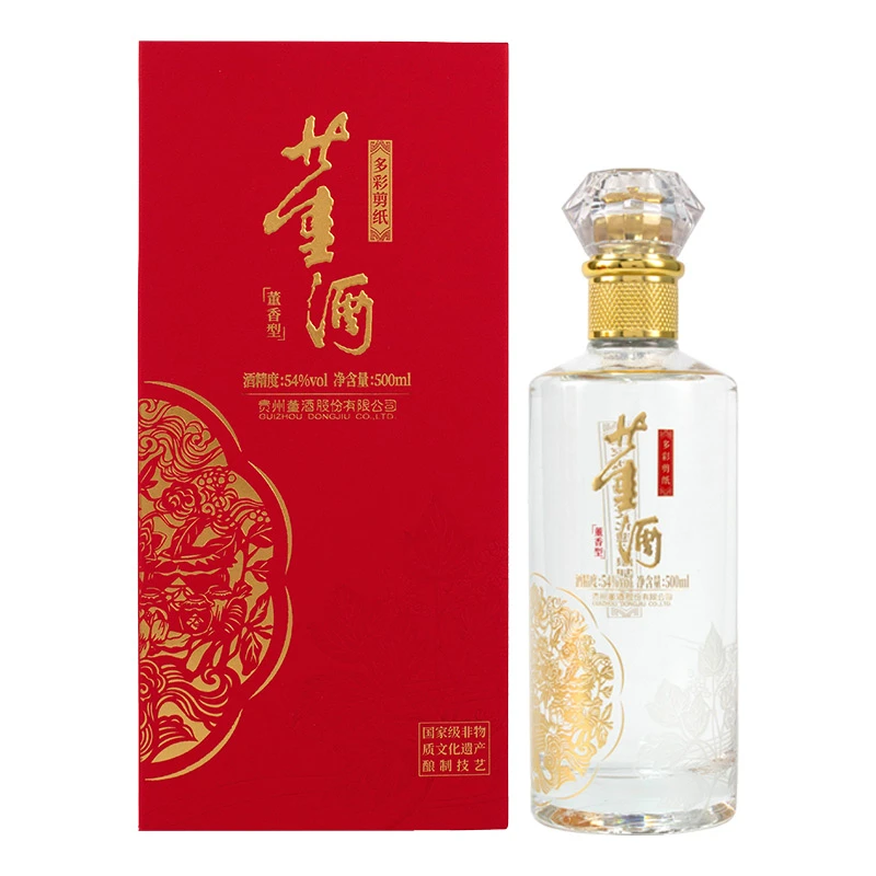 董酒【新品首发】多彩董酒·剪纸 54度董香型500ml纯粮固态白酒54度