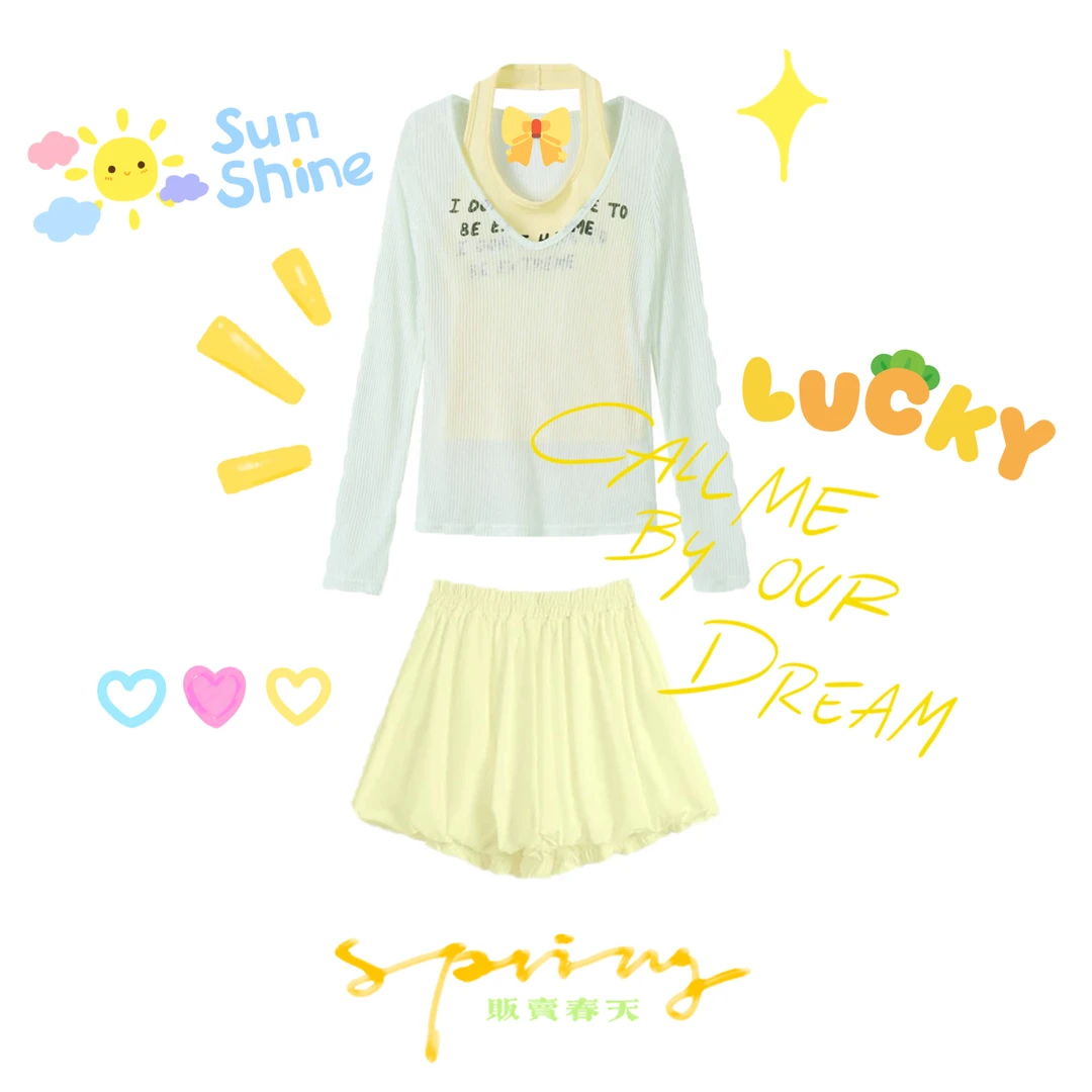 【夏日多巴胺三件套】韩系慵懒松弛感v领防晒罩衫女夏季小个子