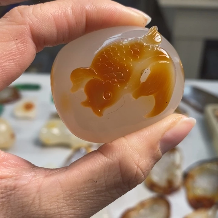 玛瑙/玉髓吊坠(不含链)未镶嵌