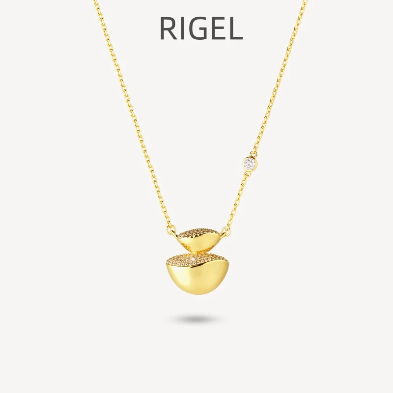 铜合金项链 元宝首饰女款项链小众饰品氛围感配饰发财金元宝礼物