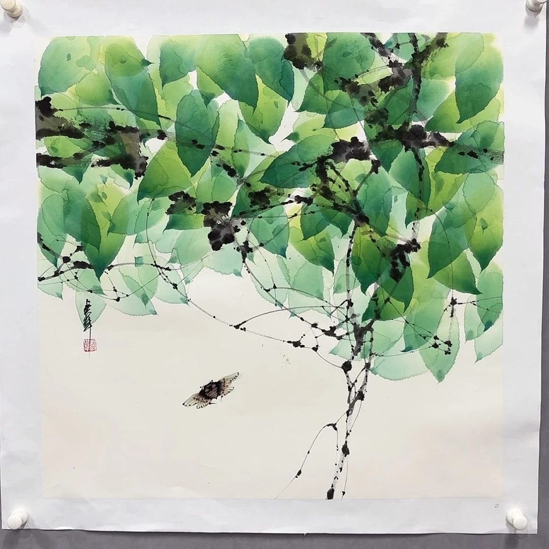 国画亲笔手绘放心去藏
