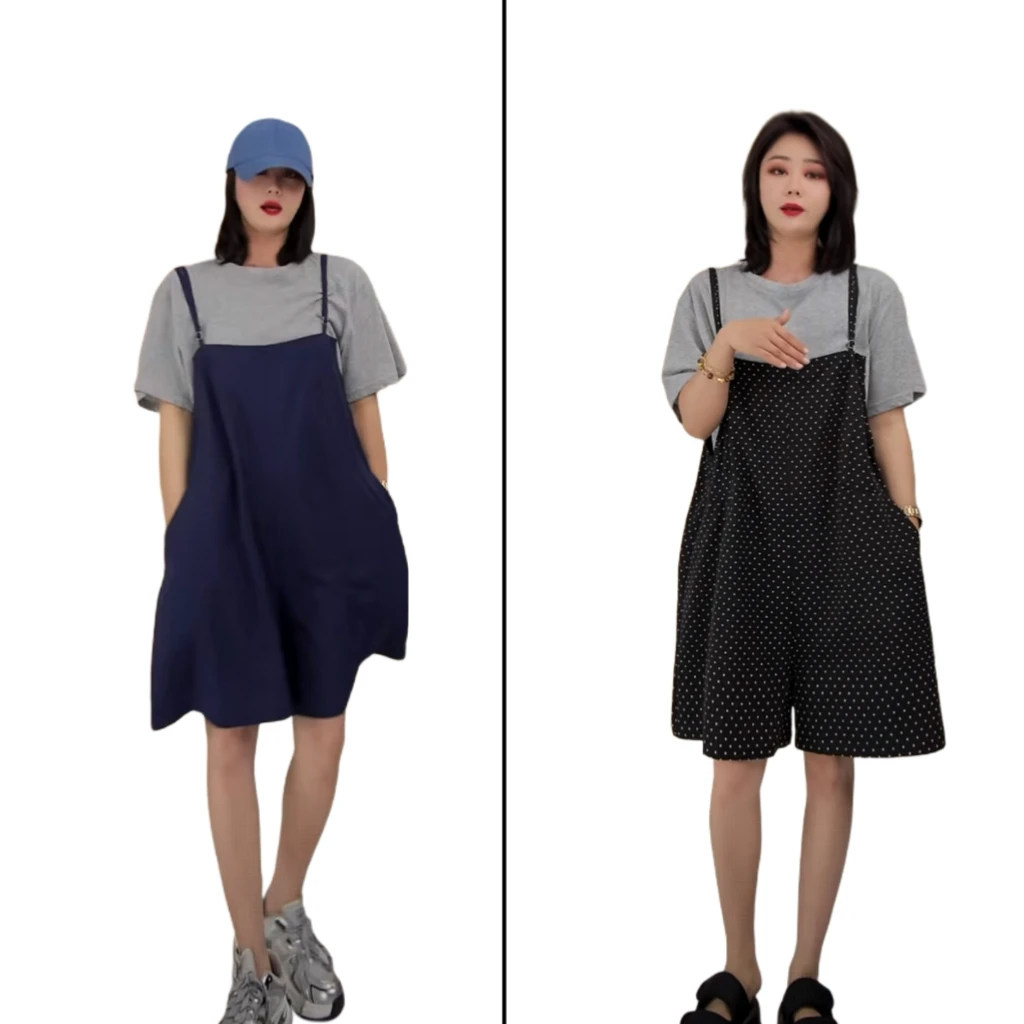 小韩日记【初恋信封】套装时尚休闲夏季连体减龄韩版百搭显瘦1710