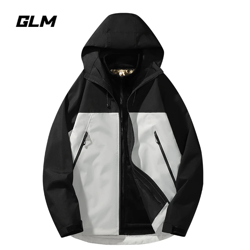 GLM情侣户外夹克三合一冲锋衣男女可拆卸加绒防风防水秋冬两件套
