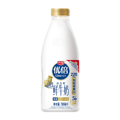光明 优倍高品质鲜牛奶 780ml
