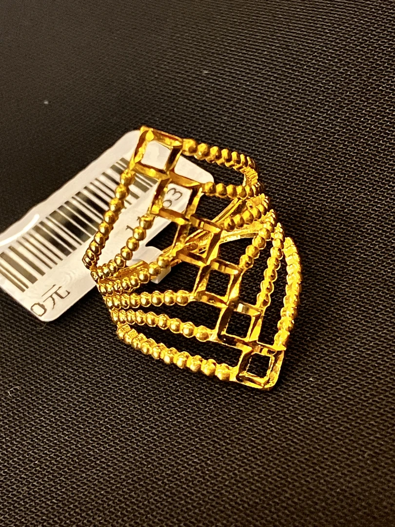 【1号货】放心黄金店 足金999戒指4.86克 (货号30）