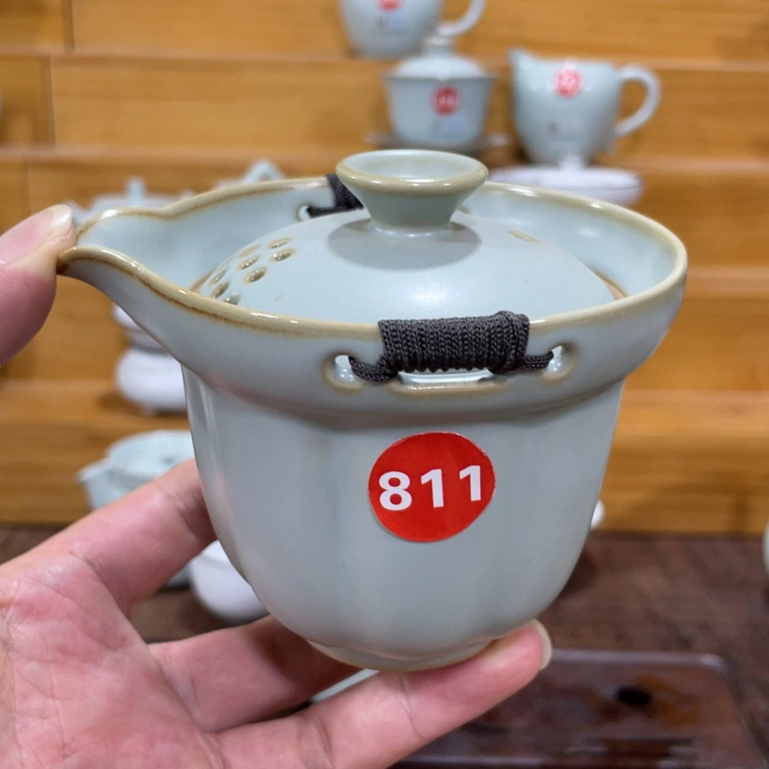 微瑕陶瓷茶壶茶杯家用