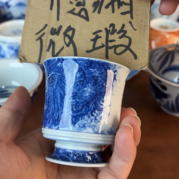 王***源瓷片景德镇全手工手绘陶瓷