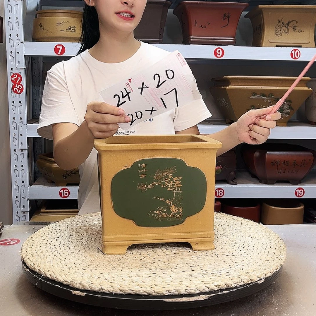 紫砂花盆紫砂花盆