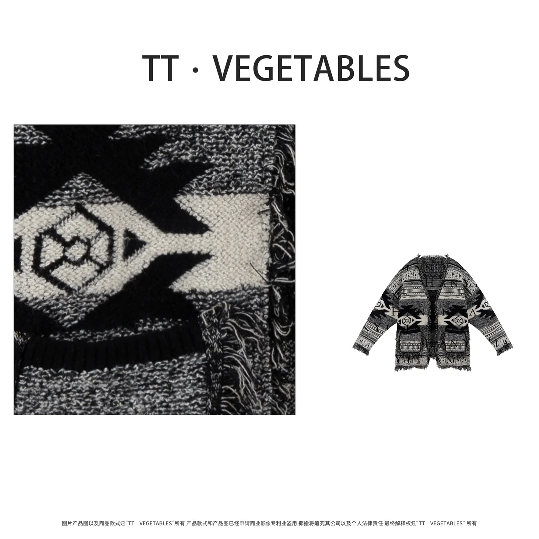 绯春 针织衫宽松秋新款毛衣复古女923808