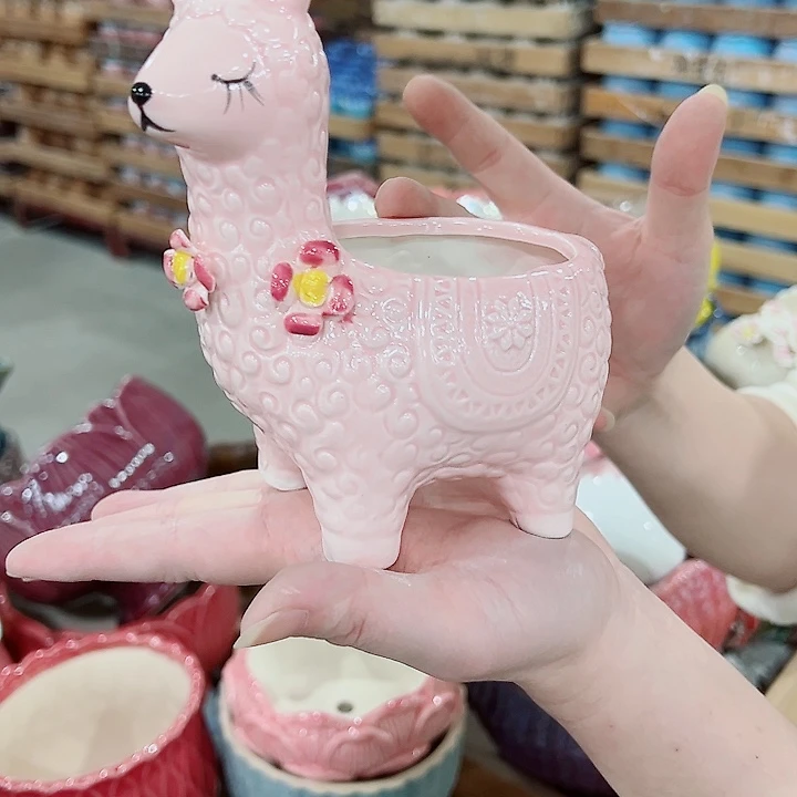 有孔，凑单福利满10元发货陶瓷多肉花盆！