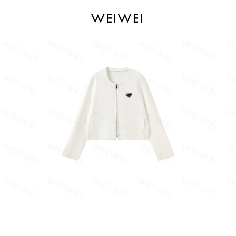 【特价】休闲百搭三角标气质款圆领拉链上衣SS26046