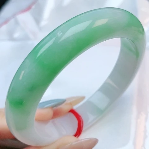 未镶嵌手镯翡翠53圈口380095