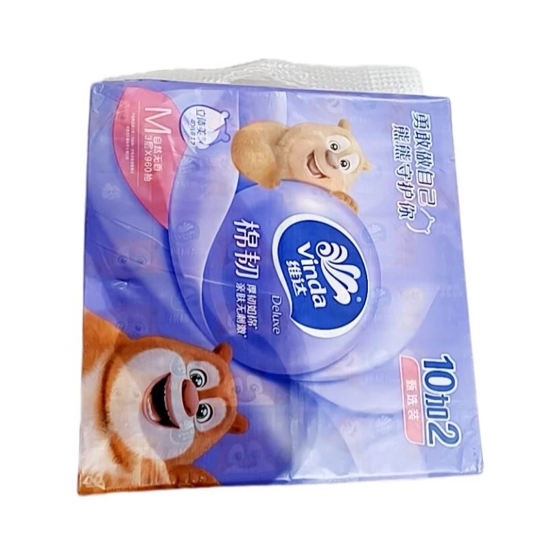 维达棉韧立体美面巾纸10+2/包（包装随机）