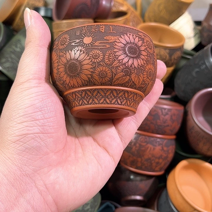 茶杯紫砂全手工紫砂主任杯