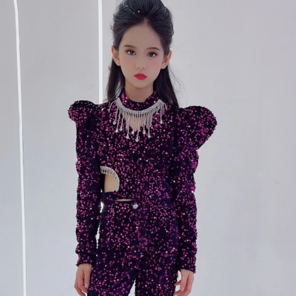 【亮片套装】儿童走秀演出服设计师款亮片套装