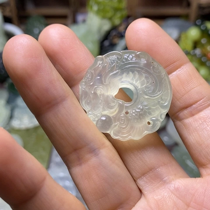 岫玉未镶嵌岫玉颈饰