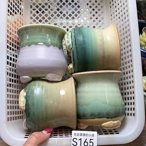 紫砂花盆165微瑕品口径7到8左右