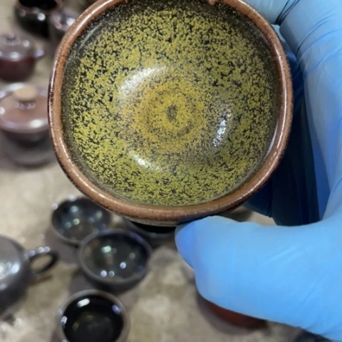 茶盏建阳建盏微瑕柴烧