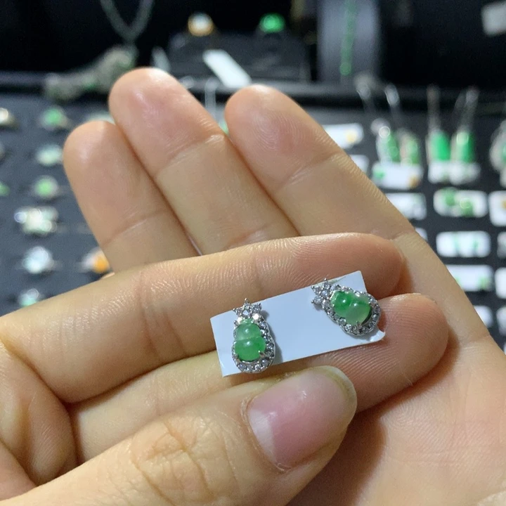 翡翠银S925镶嵌戒指