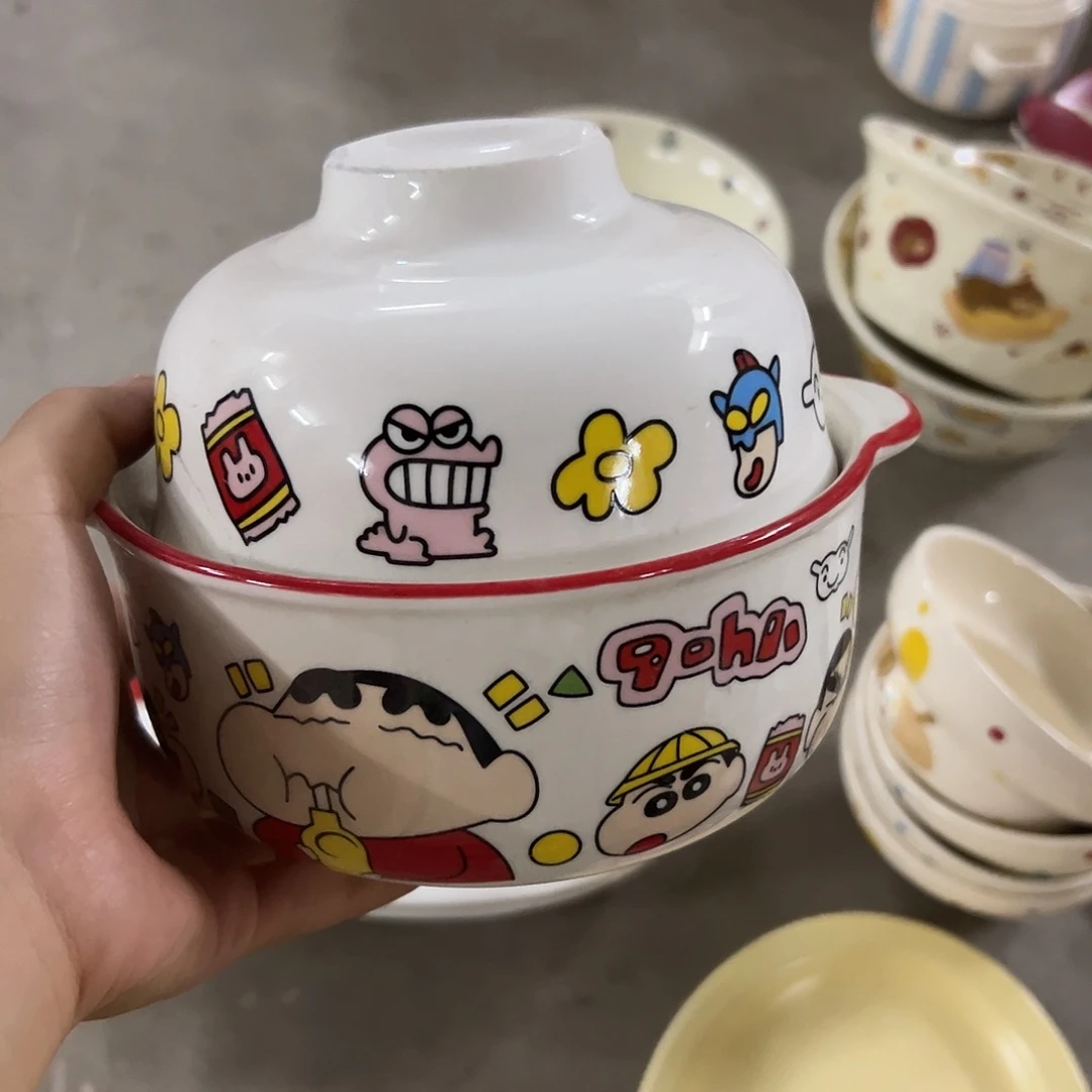 搪瓷微瑕小新泡面碗一套