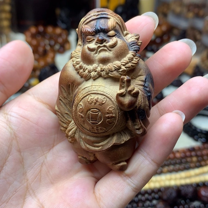 小叶紫檀手串/手链枣木钟馗
