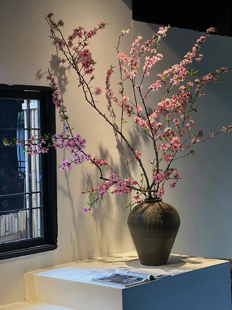 婵姐优选桃花枝桃花朵朵开