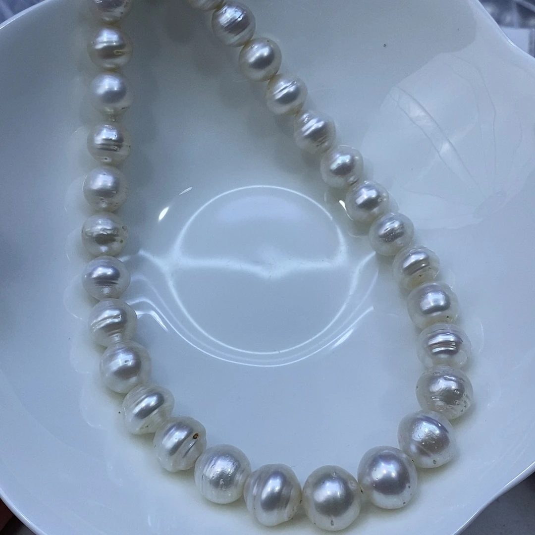 海水珍珠银S925镶嵌颈饰