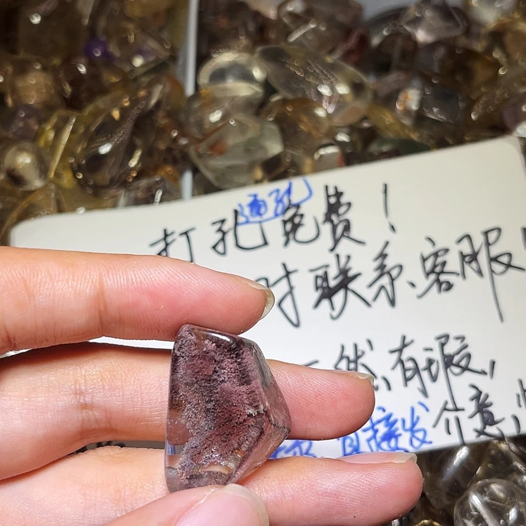 小***小烟晶戒指银S925镶嵌