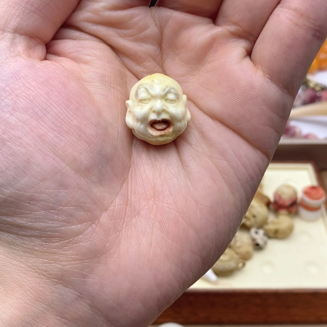 鹿骨手串/手链莫*山鹿角根付骨